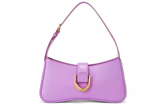 Сумка через плечо из искусственной кожи, сумка-багет, сумка через плечо, женская сумка через плечо, многоцветная, небольшого размера CHARLES&KEITH, фиолетовый/фиолетовый