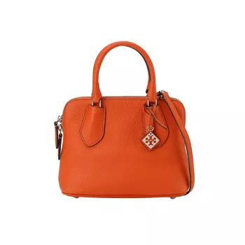 Сумка через плечо из коровьей кожи, мини-сумка, цвет пламени TORY BURCH, Flame Color