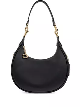 Сумка через плечо из кожи Coach, черный