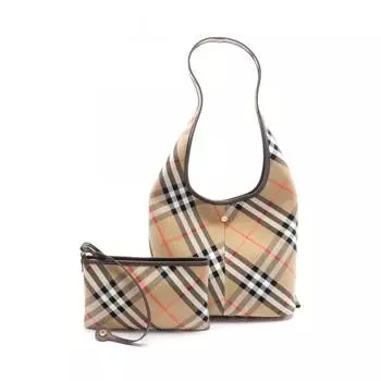 Сумка через плечо из кожи и холста Burberry, бежевый/коричневый/мультиколор