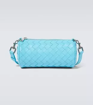 Сумка через плечо из кожи Intrecciato Bottega Veneta, Dip-Silver