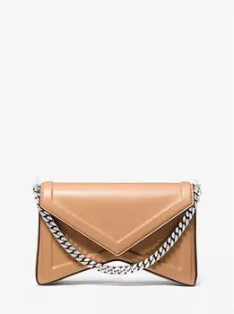 Сумка через плечо из кожи Manhatta Michael Kors, коричневый
