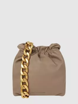 Сумка через плечо из кожи модель "Lilou" Les Visionnaires, серо-коричневый