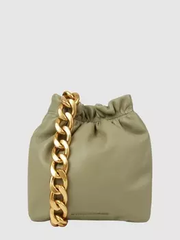 Сумка через плечо из кожи модель "Lilou" Les Visionnaires, зеленый лайм