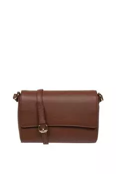 Сумка через плечо из кожи наппа 'Charlotte' Pure Luxuries London, коричневый