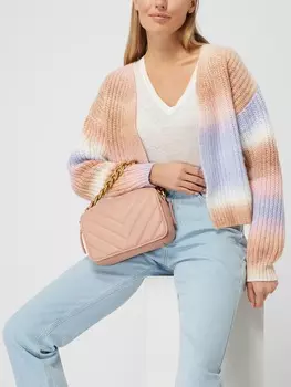 Сумка через плечо из кожи ягненка модель "Эмили" Les Visionnaires, пыльно-розовый