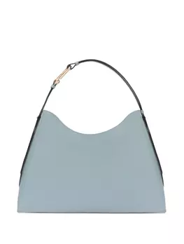 Сумка через плечо из кожи с изогнутой ручкой Furla, синий