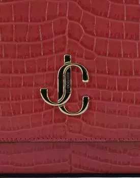 Сумка через плечо из кожи с принтом сахарной ваты от Jimmy Choo, розовый