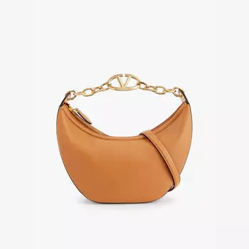 Сумка через плечо из кожи Vlogo moon Valentino Garavani, бежевый