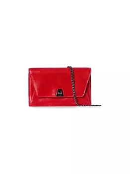 Сумка через плечо из лакированной кожи Anouk Envelope Akris