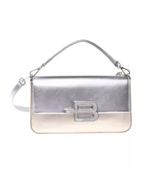 Сумка через плечо из ламинированной телячьей кожи золотого и Baldinini, мультиколор