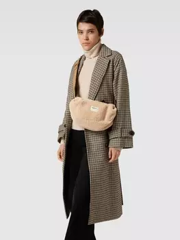 Сумка через плечо из меха плюшевого цвета, модель Aaki Barts, песочный