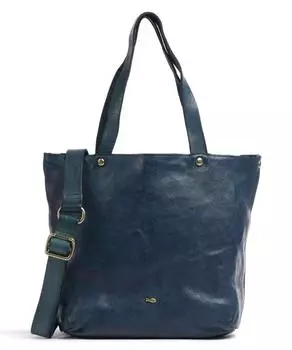 Сумка через плечо из мелкозернистой яловой кожи. Campomaggi, синий