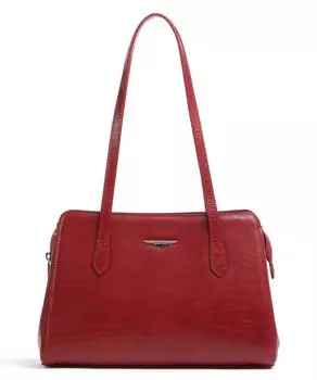 Сумка через плечо из мелкозернистой яловой кожи. Giudi, красный