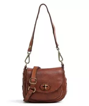 Сумка через плечо из мелкозернистой яловой кожи. Campomaggi, коричневый