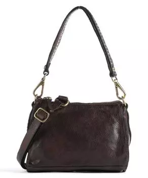 Сумка через плечо из мелкозернистой яловой кожи. Campomaggi, коричневый