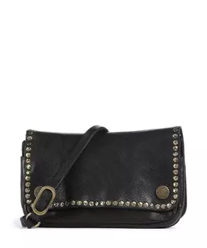 Сумка через плечо из мелкозернистой яловой кожи. Campomaggi, черный