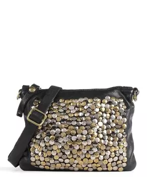 Сумка через плечо из мелкозернистой яловой кожи. Campomaggi, черный