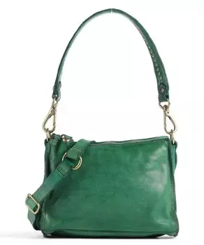 Сумка через плечо из мелкозернистой яловой кожи. Campomaggi, зеленый