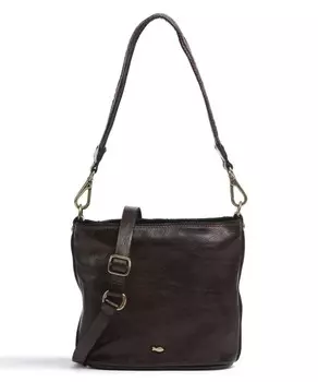 Сумка через плечо из мелкозернистой яловой кожи. Campomaggi, коричневый