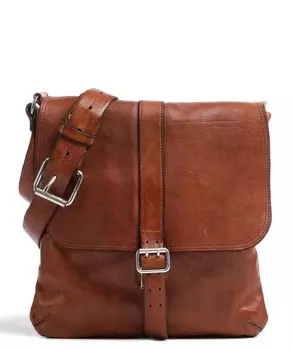 Сумка через плечо из мелкозернистой яловой кожи. Campomaggi, коричневый