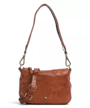 Сумка через плечо из мелкозернистой яловой кожи. Campomaggi, коричневый