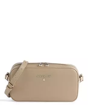 Сумка через плечо из мелкозернистой телячьей кожи. Patrizia Pepe, бежевый