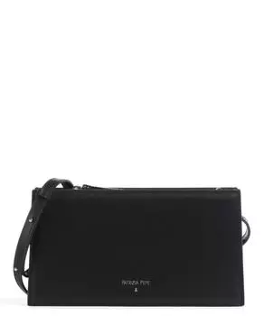 Сумка через плечо из мелкозернистой телячьей кожи. Patrizia Pepe, черный