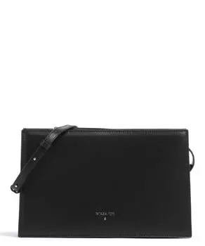 Сумка через плечо из мелкозернистой телячьей кожи. Patrizia Pepe, черный