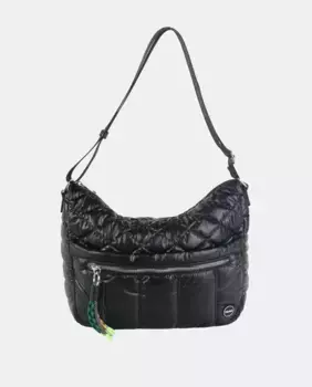 Сумка через плечо из мягкого нейлона с перламутровым эффектом Kbas, бежевый