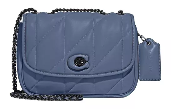 Сумка через плечо из мягкой кожи Pillow Nappa, женская, из выстиранного денима COACH