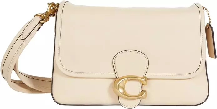 Сумка через плечо из мягкой телячьей кожи COACH, слоновая кость