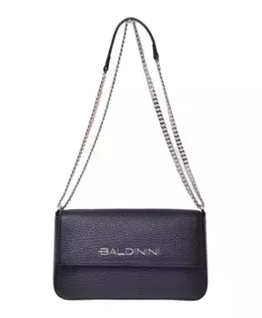 Сумка через плечо из мятой кожи Baldinini, черный