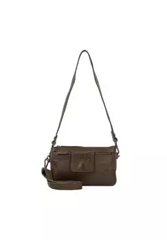 Сумка через плечо из мытой кожи 20 см The Chesterfield Brand, цвет Olive Green