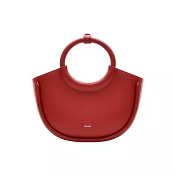 Сумка через плечо из натуральной коровьей кожи, женская, премиум-класса MUVA, Party Red