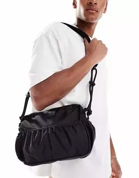 Сумка через плечо из нейлона ASOS DESIGN черного цвета