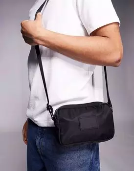 Сумка через плечо из нейлона ASOS DESIGN черного цвета