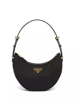 Сумка через плечо из нейлона и матовой кожи Prada