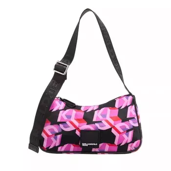 Сумка через плечо из нейлона urban с монограммой klj Karl Lagerfeld Jeans, розовый