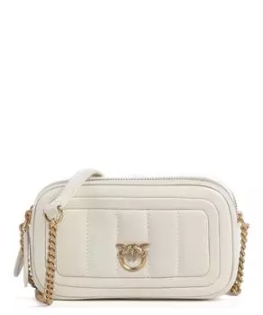 Сумка через плечо из овчины Pinko, белый