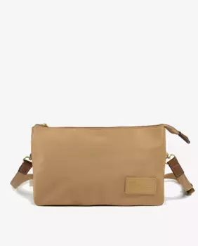 Сумка через плечо из переработанного нейлона из переработанных пластиковых бутылок и кожаных деталей Munich, цвет Nude