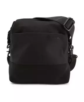 Сумка через плечо из полиэстера на молнии Lumberjack, черный