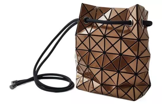 Сумка через плечо из полиуретана и поливинилхлорида, женская, из латуни, Trumpets ISSEY MIYAKE