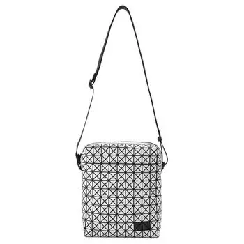 Сумка через плечо из полиуретана, унисекс, серебристая ISSEY MIYAKE