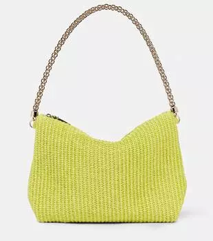 Сумка через плечо из рафии Callie Jimmy Choo, Lemon