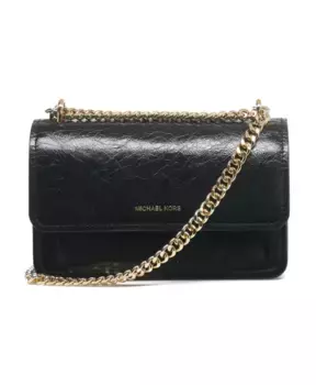 Сумка через плечо из репсовой кожи "Клэр" Michael Kors, черный