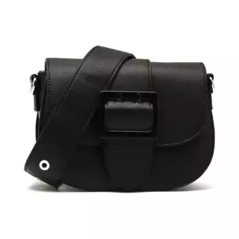 Сумка через плечо из сафьяновой кожи Silvian Heach, черный