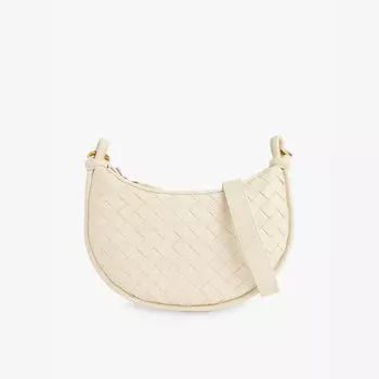 Сумка через плечо из седельной кожи Gemelli Bottega Veneta, синий