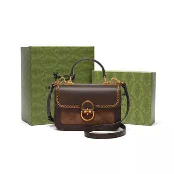 Сумка через плечо из смеси ПУ и текстиля, обычная женская сумка цвета кофе BETTINA VIVIAN, Coffee