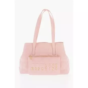 Сумка через плечо из стеганой искусственной кожи LOVE с золотым логотипом Moschino, Multicolor